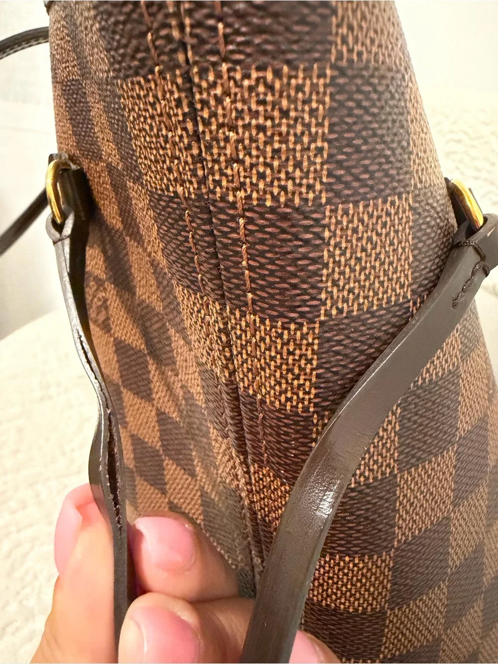 Louis Vuitton Brown Damier Ebene Neverfull MM